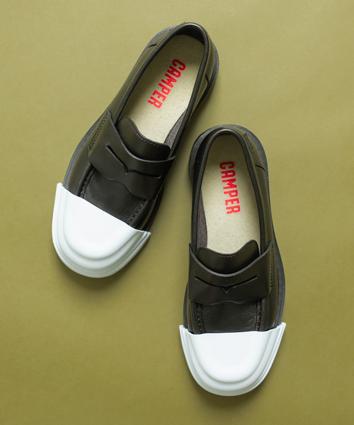 【未使用に近い】CAMPER JUNCTION モカシン〈定価33,000円〉 未使用に近い】CAMPER JUNCTION モカシン〈定価33,〉
