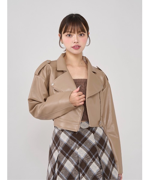 DARICH | ドロップショートライダースジャケット - Buyee, an Online