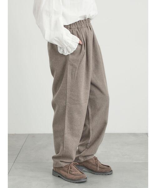 SAMANSA MOS2 | 【帯電防止】ウール混テーパードパンツ《M/Lサイズ