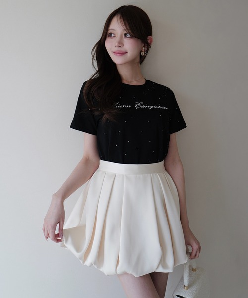 EIMY ISTOIRE | 【PRE ORDER】ハーフプリーツミニスカートショーパン
