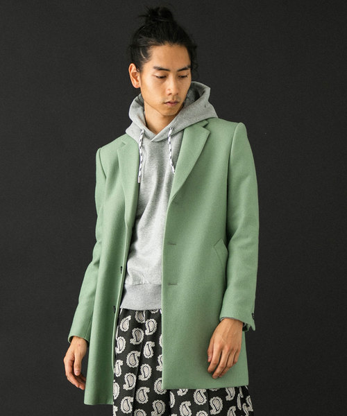 United Tokyo メリノメルトンチェスターコート Buyee An Online