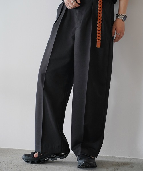 パンツ WYM SEMI WIDE STRAIGHT WOOLY SLACKS WYM SEMI WIDE STRAIGHT WOOLY SLACKS - メルカリ