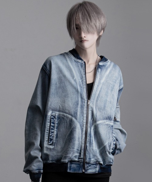 SILVER BULLET CavariA キャバリア カットデニムMA-1 - Buyee, an Online Proxy Shopping Service Shop at ZOZOTOWN