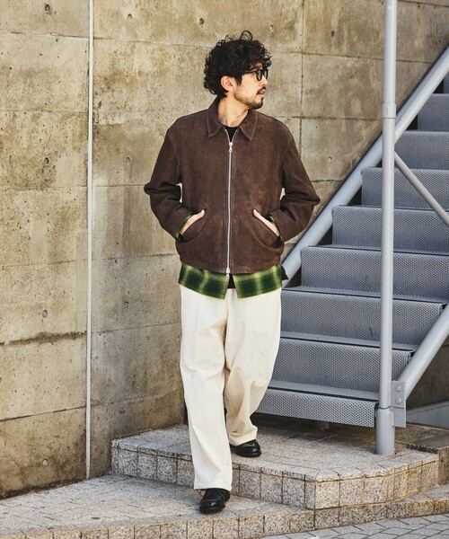 マ*コ様 Goat Leather スエード ミニマル シングルライダース　ブラ FREAK'S STORE/Goat Leather スエード ミニマル シングルライダース