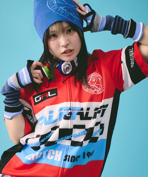 ガルフィー ロゴファイヤーレーシングジャケット/GALFY JACKET