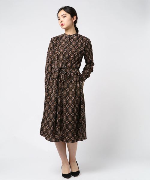 juglans アラベスク柄 マオカラー ガウンワンピース Buyee An Online Proxy Shopping Service Shop At Zozotown Bot Online