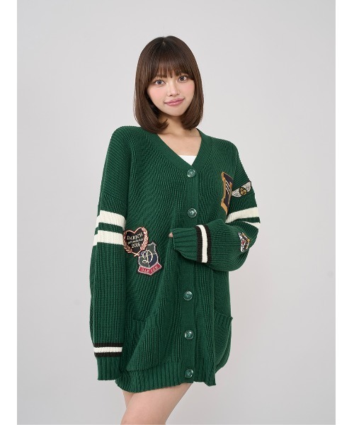 DARICH | カレッジワッペンVネックニットカーディガン - Buyee, an