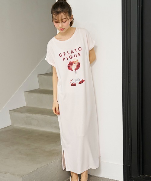 GELATO PIQUE | 【接触冷感】COOLレーヨンデザートロゴワンピース