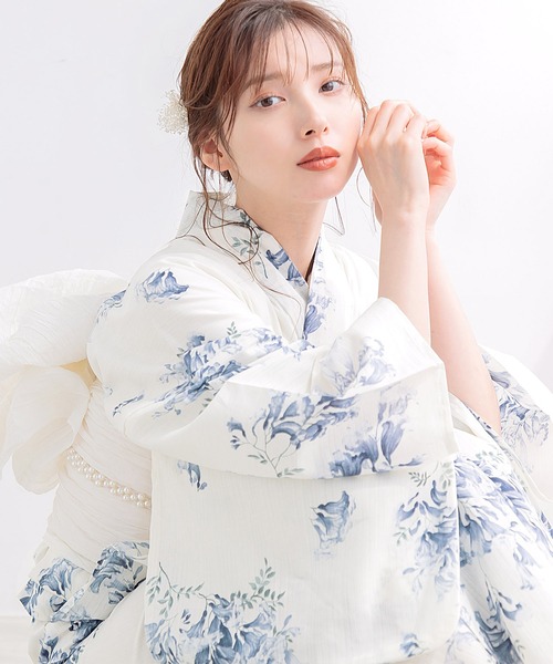 DITA | 1人で着られる浴衣5点セット 和歌山染工日本染め（ゆかた・しわ