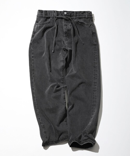 CAHLUMN/カウラム　リネンジムテーパードパンツ　ネイビー　L CAHLUMN/カウラム Linen Gym Pant/リネン ジムパンツ