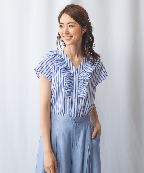 NARACAMICIE / ナラカミーチェ 【NARACAMICIE】麻混カシュクール風チュニック NARACAMICIE】麻混カシュクール風チュニック(1(M)9号 イエロー