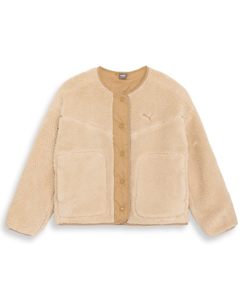 PUMA - PUMA プーマ ♡ シェルパ ジャケット   ウィメンズ PUMA｜ウィメンズ リバーシブル シェルパ ジャケット | Rakuten