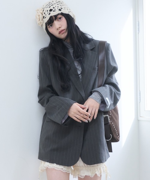 SMYEON | Embroidery tailored jacket/刺繍入りテーラードジャケット