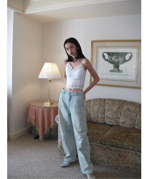 SMYEON | Studs vintage denim pants/スタッズヴィンテージ加工デニム