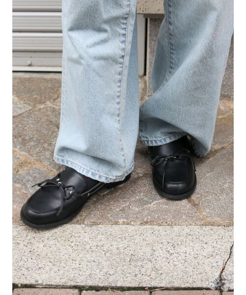 Ungridフェイクレザーデッキシューズ Ungridフェイクレザーデッキシューズ