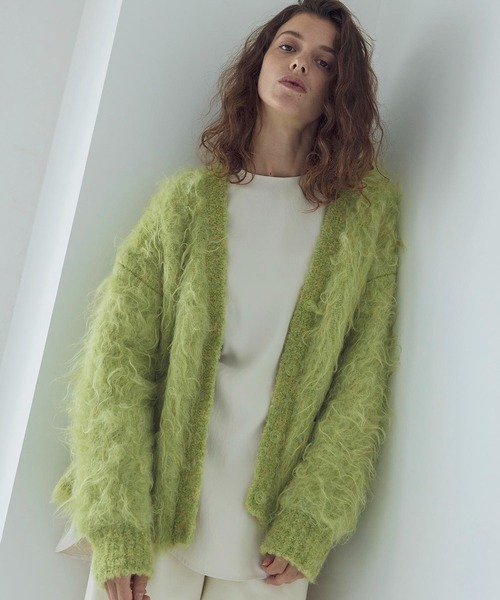 DRESSLAVE | BLOOM loop yarn shaggy cardigan(ループヤーンシャギー  