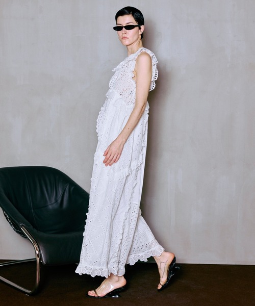 MAISON SPECIAL | Lace Patch Rompers/レースパッチロンパース - Buyee