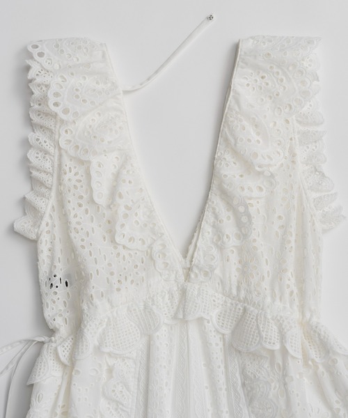 MAISON SPECIAL Lace Patch Rompers レースパッチ MAISON SPECIAL | Lace Patch Rompers/レースパッチロンパース - Buyee