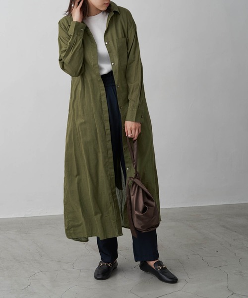 Chaco Closet インド綿キャンブリック バックプリーツ フレア シャツワンピース Buyee An Online Proxy Shopping Service Shop At Zozotown Bot Online