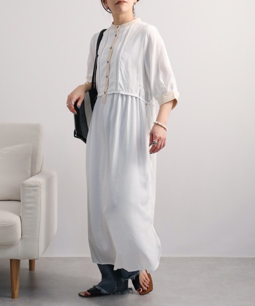Ap Retro 異素材使いベストレイヤードロングシャツワンピース Zozo限定 Buyee An Online Proxy Shopping Service Shop At Zozotown Bot Online