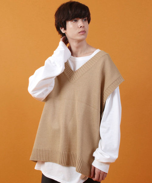 Astronomy ビッグ シルエット ニット ベスト Buyee日本代购服务 于zozotown购物 Bot Online