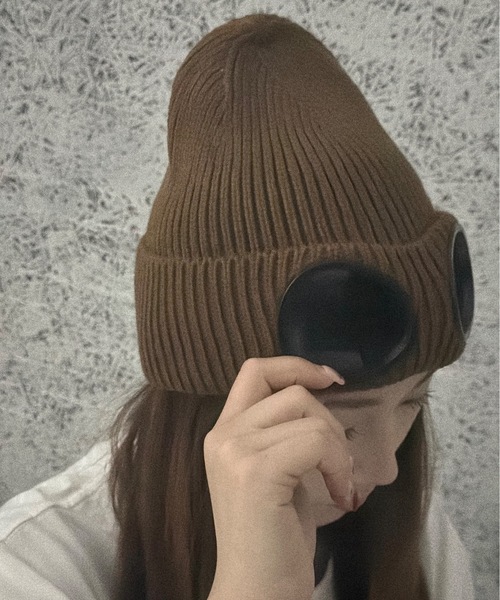 BURNER | 【OKUOKU 0909】サングラス風 デザイン ニット帽 oku-bosi