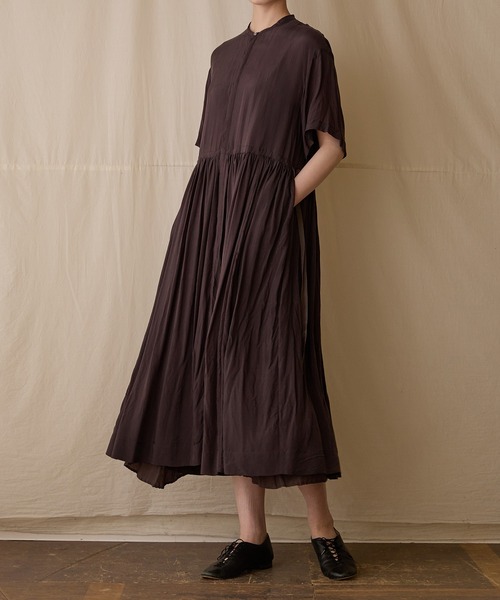 SUZUKI TAKAYUKI | stand-fall-collar coat - Buyee, an Online