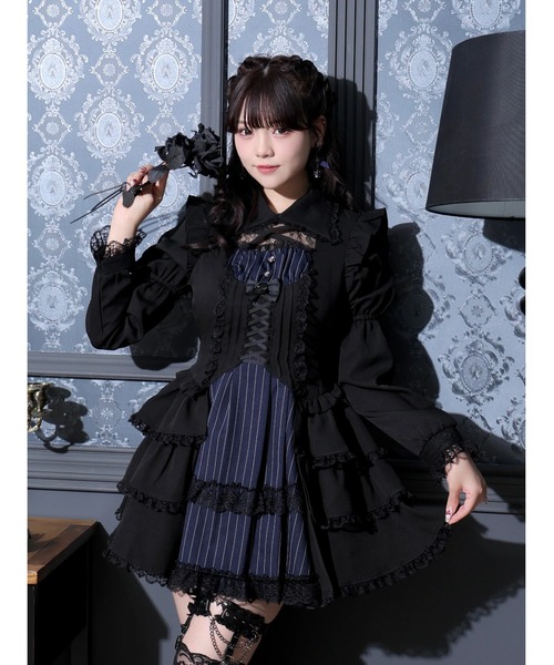 Buyee】NOEMIE | ゴシックフリルレースアップケープコート 일본 상점