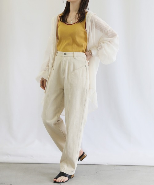 トップス mka SELECT MOCA | ラインリブタンクトップ - Buyee, an Online