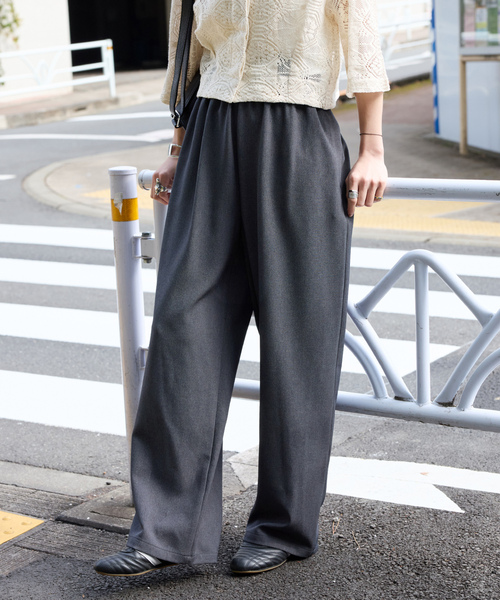 MARGARET HOWELL パンツ（その他） 黒 0401225E0031 BLACK LINEN TROUSERS | MARGARET HOWELL（マーガレット