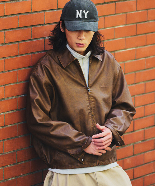 NAUTICA | NAUTICA/ノーティカ フェード加工 レザレッド ショート丈