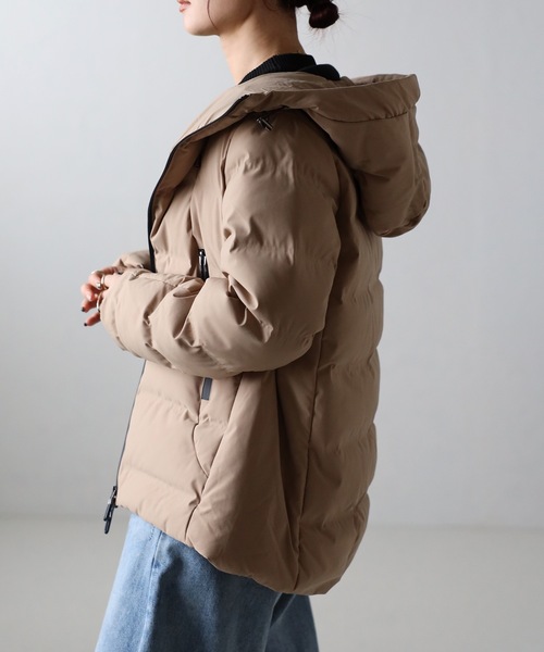 titty&co. ベージュ ダウンジャケット ベージュ リボン titty&co. ベージュ ダウンジャケット ベージュ リボン