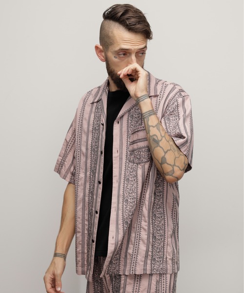 Schott ハワイアンプリント アロハシャツXL Schott N.Y.C SCHOTT ショット ドッグ ハワイアン アロハシャツ