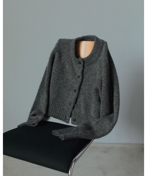 ANUKE | Melange Knit Cardigan - Buyee, an Online Proxy Shopping