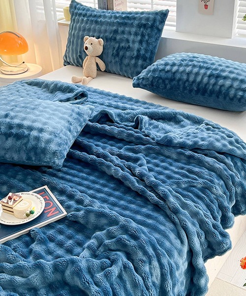 WARMY ポコモコファー 布団カバー（シングル）•まくらカバーセット Amazon｜Francfranc フランフラン WARMY ポコモコファー