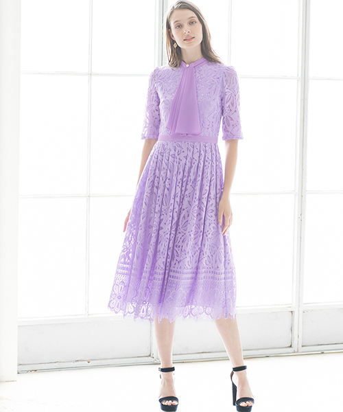 Girl フロントラッフルミモレ丈総レースフレア結婚式ワンピース 二次会 成人式 同窓会 謝恩会 お呼ばれ対応フォーマルパーティードレス Buyee An Online Proxy Shopping Service Shop At Zozotown Bot Online