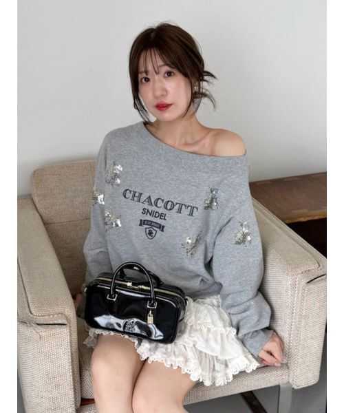 SNIDEL | 【Chacott】刺繍スエットプルオーバー - Buyee, an Online