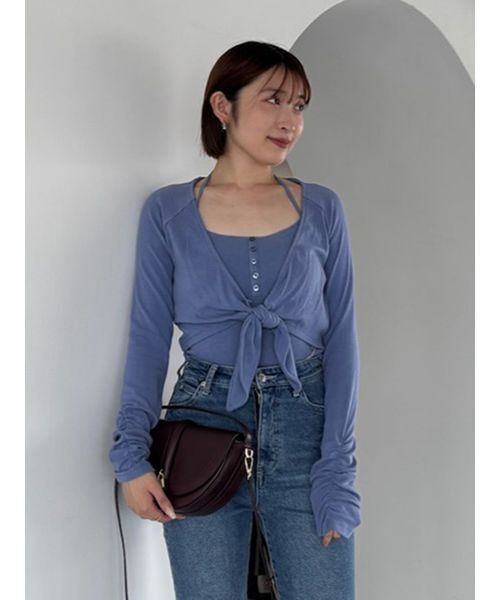 SNIDEL | 【Chacott】カップインボレロプルオーバー - Buyee, an