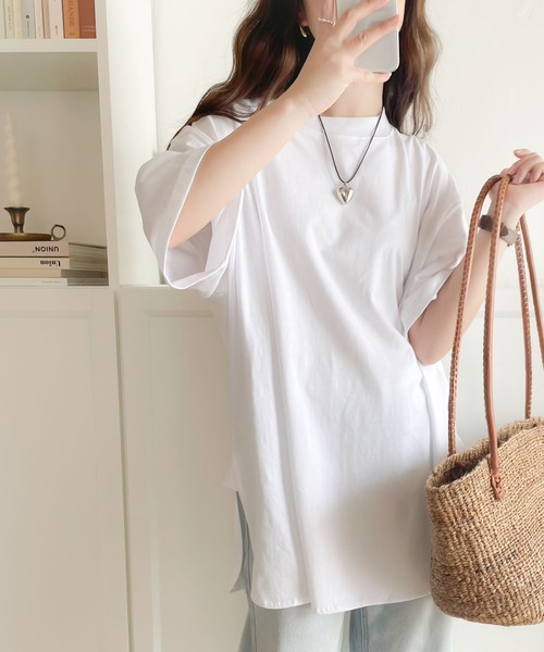 Classicalelf サイドスリットのロング丈クルーネックビッグtシャツ 半袖 Buyee An Online Proxy Shopping Service Shop At Zozotown Bot Online