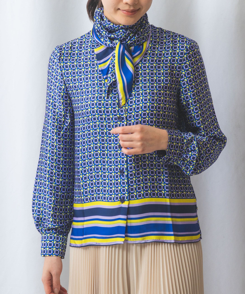 NARACAMICIE / ナラカミーチェ 【NARACAMICIE】麻混カシュクール風チュニック NARACAMICIE】麻混カシュクール風チュニック(1(M)9号 イエロー