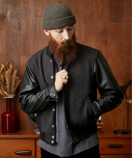 Schott ショット　スタジャン　アルファ　レザー Schott ショットスタジャンアルファレザー