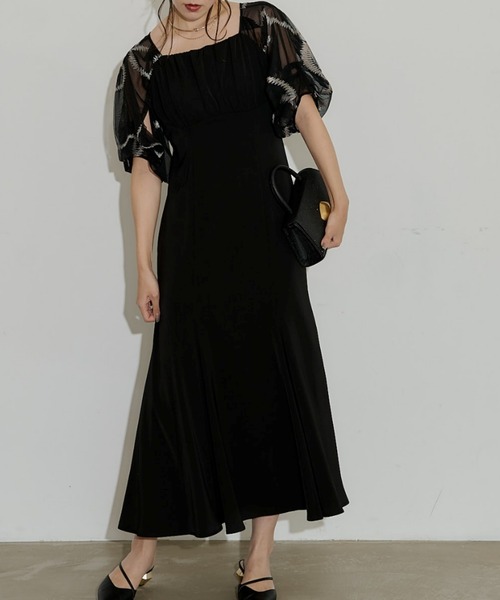 ★新品★LE’RURE Graffiti balloon sleeve dr LE'RURE | Graffiti balloon sleeve dress - Buyee, an Online