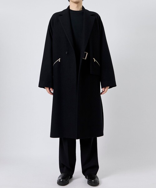 黒 CULLNI 別注 Tailored Tie Locken Coat CULLNI | 〈別注〉 Tailored Tie Locken Coat - Buyee, an Online
