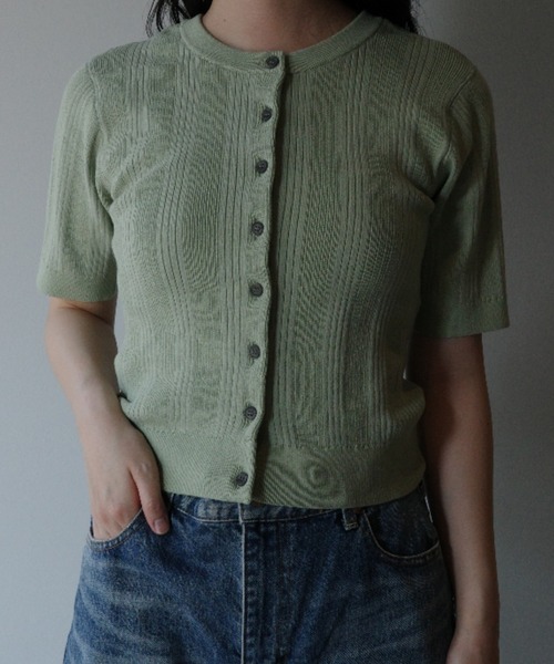 CLANE | CLANE W FACE RIB KNIT CARDIGAN - Buyee, an Online Proxy