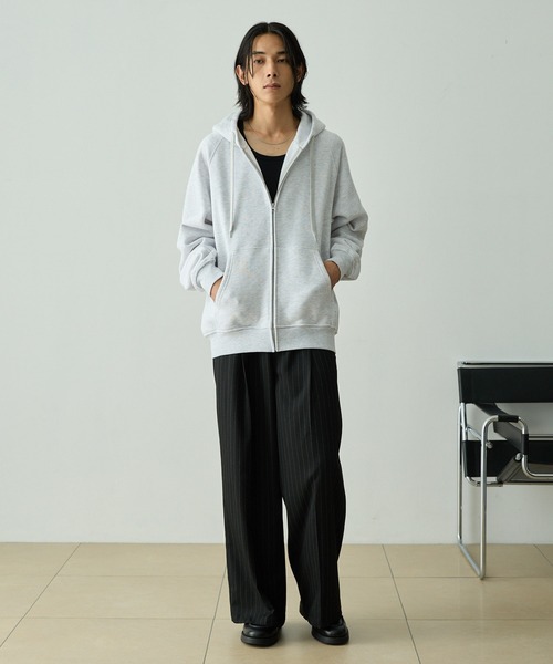 EMMA CLOTHES | ラグランバルーンスリーブオーバーサイズZIPパーカー