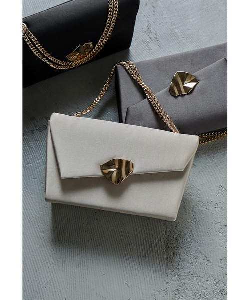 NIANA | ブラスカットフラップバッグ 結婚式 二次会 お呼ばれ