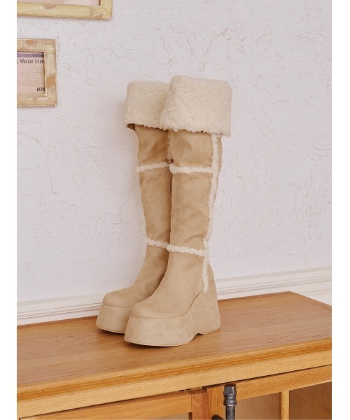 DARICH | フェイクムートンニーハイブーツ - Buyee, an Online Proxy