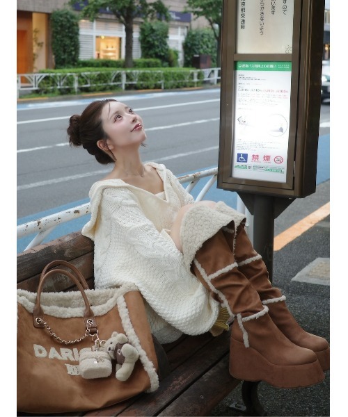 フェイクムートンニーハイブーツ DARICH | フェイクムートンニーハイブーツ - Buyee, an Online Proxy