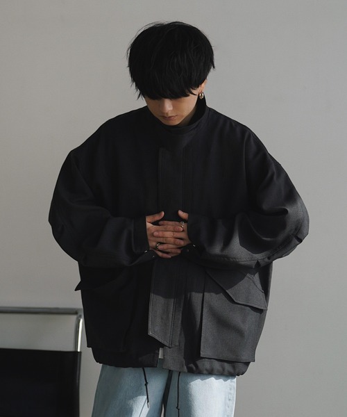 【 WYM LIDNM 】 FLIGHT BLOUSON / CHARCOAL WYM LIDNM 】 FLIGHT BLOUSON / CHARCOAL