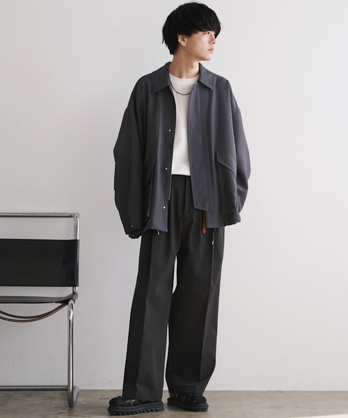 【 WYM LIDNM 】 FLIGHT BLOUSON / CHARCOAL 72460227b_b_50_500.jpg